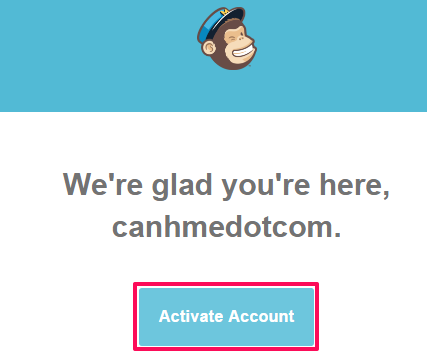 Activate MailChimp Account